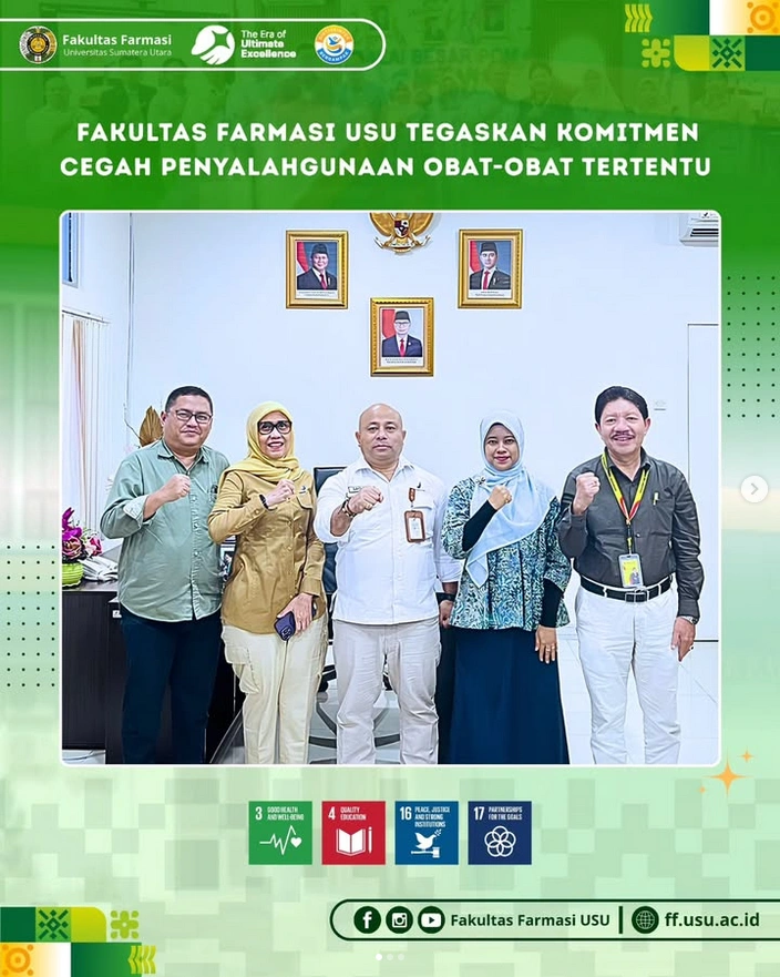 Fakultas Farmasi USU Dukung Aksi Nasional Pencegahan Penyalahgunaan Obat-Obat Tertentu (OOT)